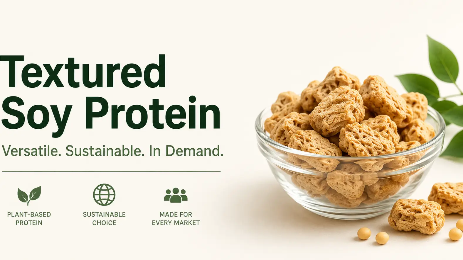Textured Soy Protein Uses for Food Manufacturing and Foodservice Buyers Markets