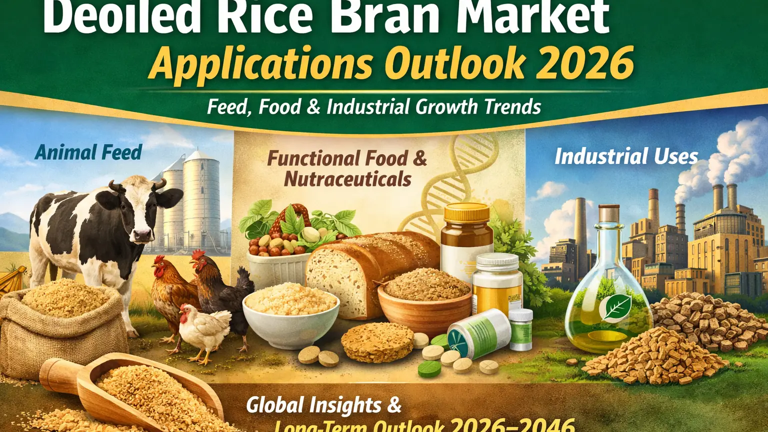 Perspectivas del mercado de salvado de arroz deshidratado: tendencias de crecimiento industrial, alimentario y de piensos en 2026