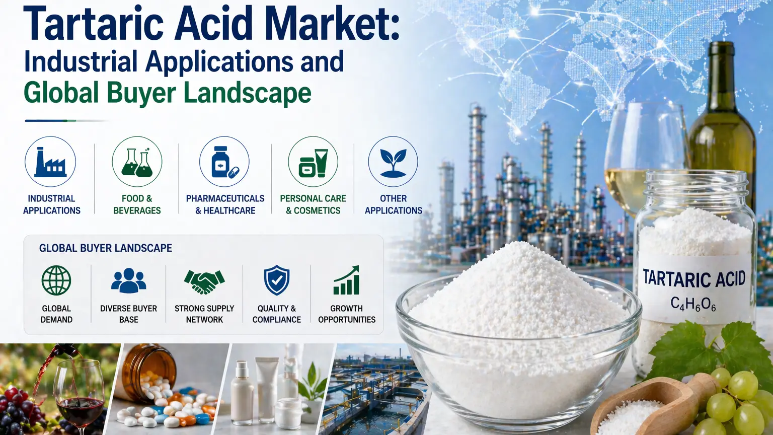 Tartaric Acid Market: Industrial Applications and Global Buyer Landscape