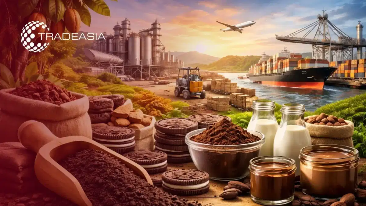 为亚洲食品制造商采购碱化黑可可粉